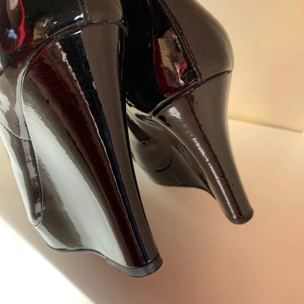 Gucci Patent horse bit tall boots - Picture 10 of 16